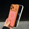 Магнитный чехол для iPhone 17 Pro Max с защитой всех линз и текстурой из углеродного волокна