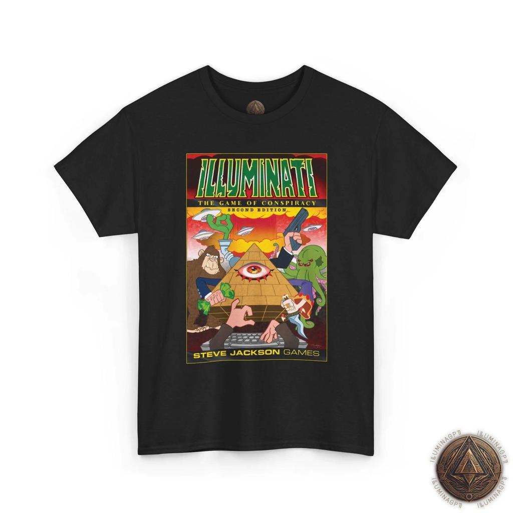 Футболка Illuminati The Game Of Conspiracy, 2-е издание, футболка Steve Jackson Games