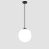 Gold/Black Glass Ball Pendant Lights White Globe Hanging Lamps Bar Restaurant Deco Luminaire Bedroom Light LED Pendant Lamp