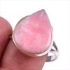 Кольцо из стерлингового серебра 925 пробы с натуральным розовым опалом, размер 9,5 e8g80