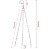 3 Pcs Hanging Chain With Hooks, Flower Pot Chains For Hanging Plants, Metal Hang