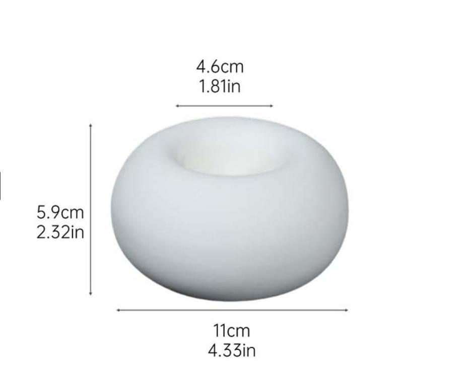 1 шт. Ароматические свечи в форме пончиков, круглые, креативные, для дома, домашнее украшение, для спальни, без пламени, романтический подарок на день рождения, воск