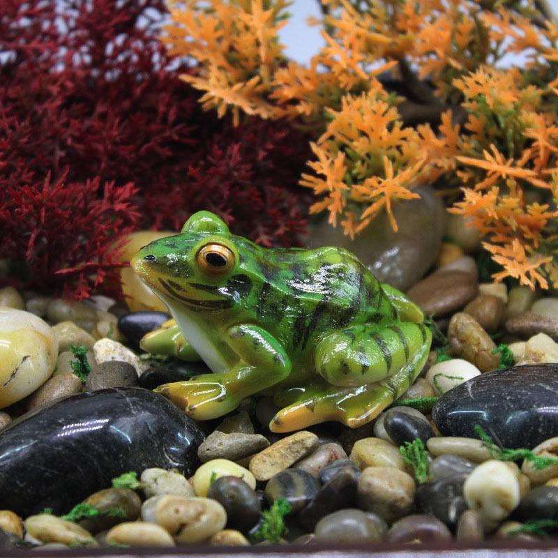 Horticultural Succulent Micro Landscape Frog Ornament, Resin Simulation Crafts, Car Interior Decoration Baking And Landscaping Accessories