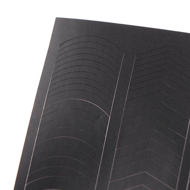 1 Sheets French Manicure Strip Nail Art Form Fringe Tip Line Guides Sticker
