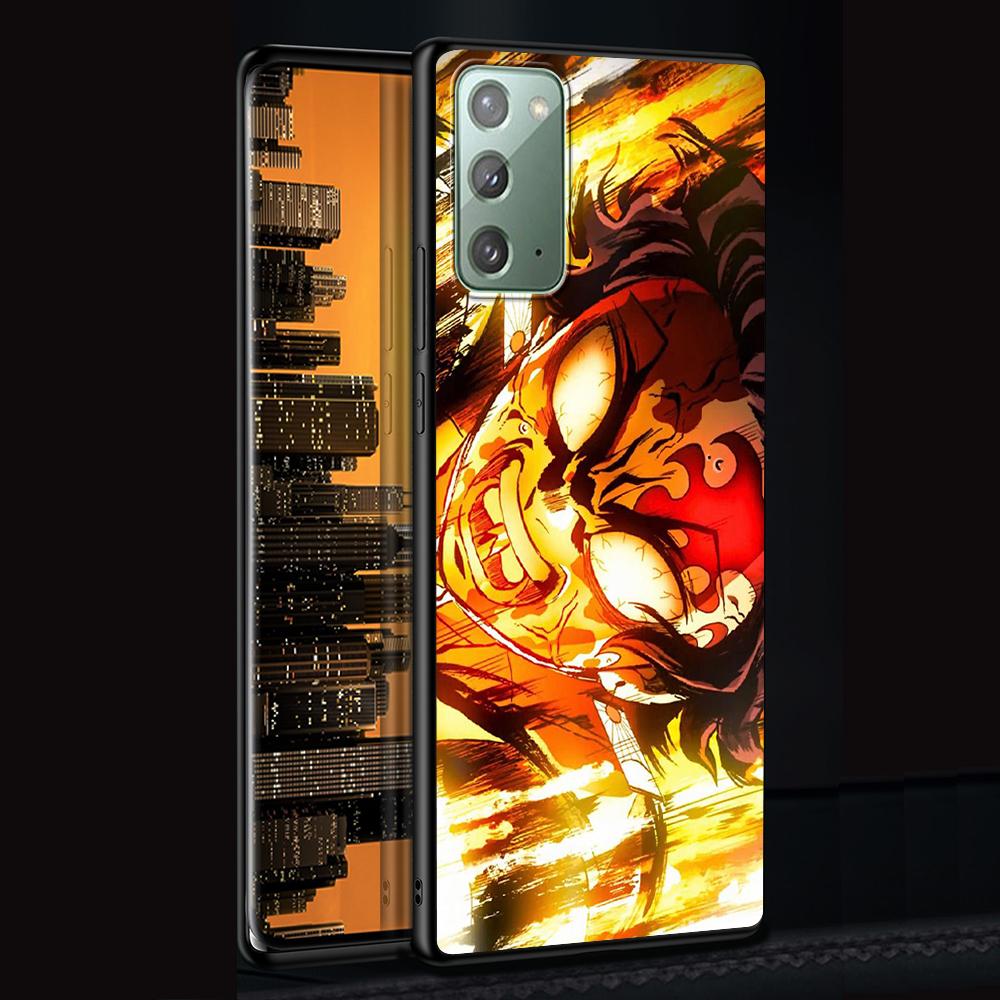 Чехол Anime Demon Slayer для Samsung Galaxy Note 20 Ultra 10 Lite 9 8 A53 A52 A12 S22 S21 FE S20 Plus TPU черный чехол для телефона