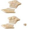 LeTradeJP Heel Pads, Prevent Blisters and Slip-Offs, Adjustable Heel Pads for Leather Shoes and Pumps, Unisex, Cuttable To Fit, Fits 2 Pairs (Beige (1