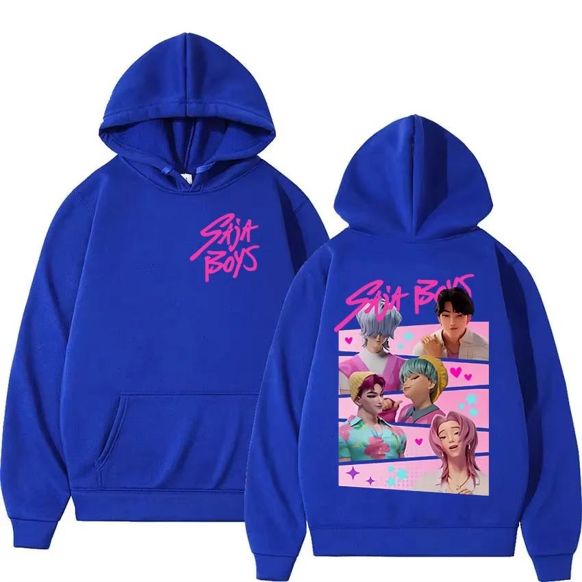 2025 K-pop Saja Boys Demon Hunters Print Hoodies Men Women Long Sleeve Pullover Sweatshirts Popular Fashion Y2k Fleece Pullover