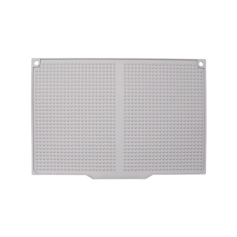 Non-Slip Silicone Kitchen Counter Mat: Drain, Insulation, Anti-Scald Coaster for Pots & Bowls.