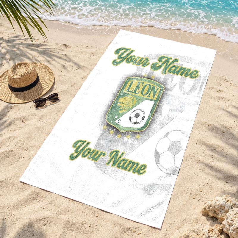 Club Leon Custom Name Beach towels also serve as bath towels summer essential a musthave for the outdoors the beach and the pool