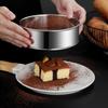 Round Flour Sieve Silver Handhold Strainer Sifters Durable Flour Sifting Sieve  Baking Tool
