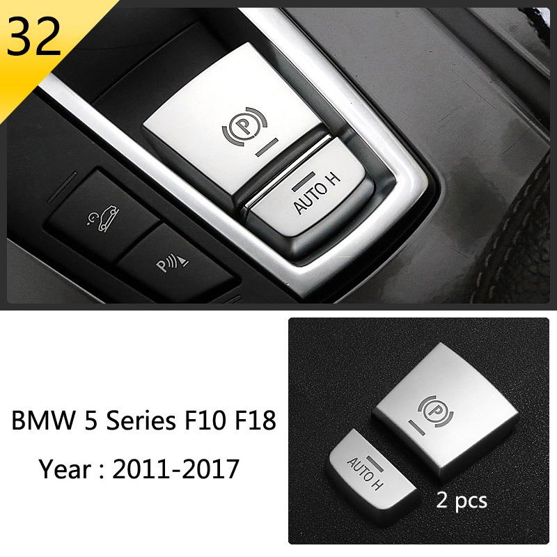 Car Styling Console Multimedia AC CD Panel Decoration Frame Cover Trim Strip Sticker For BMW 5 Series F10 Interior Accessories NM5