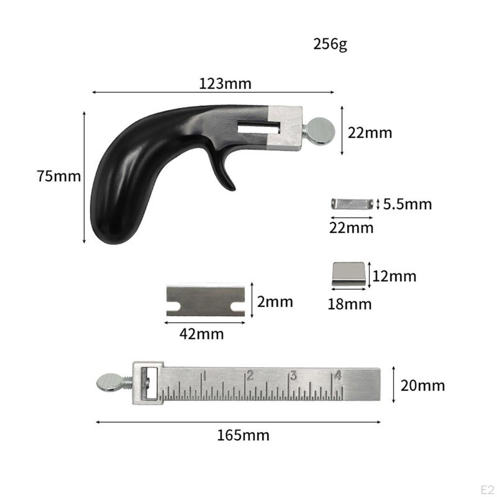 Leather Strip Cutting Tool, Belt Cutter Durable Clear Scale Leathercraft Accessories