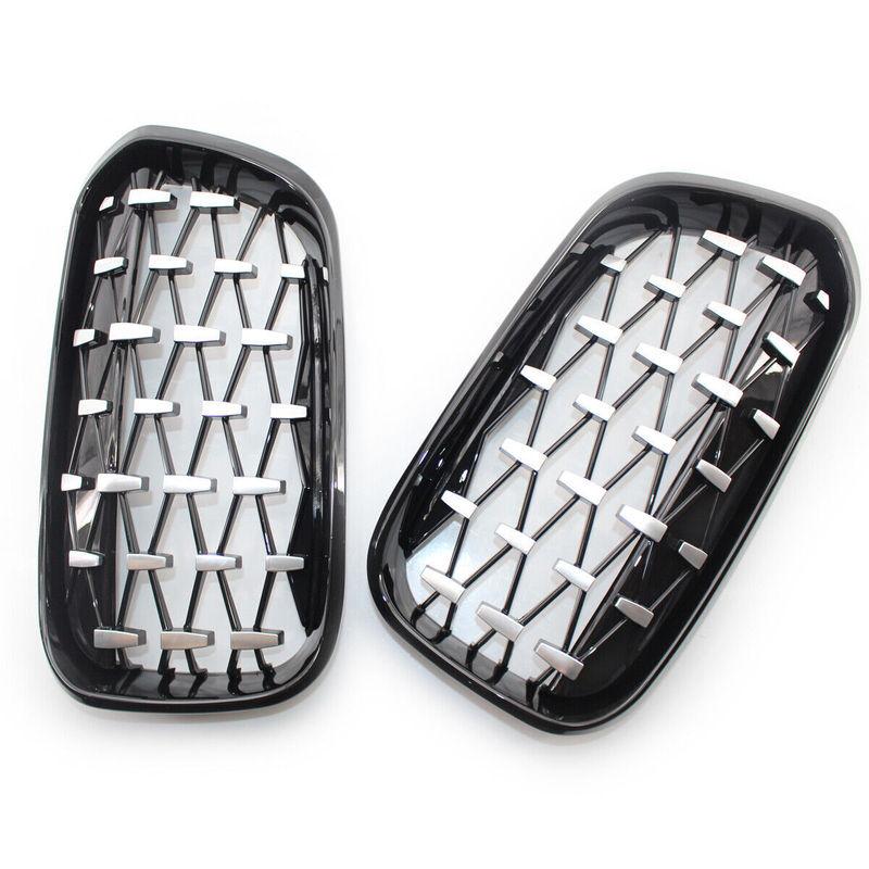 For BMW 1 Series F20 F21 2015- Facelift Front Hood Kidney Bumper Racing Grille Mesh Grill Car Replacement Accessories