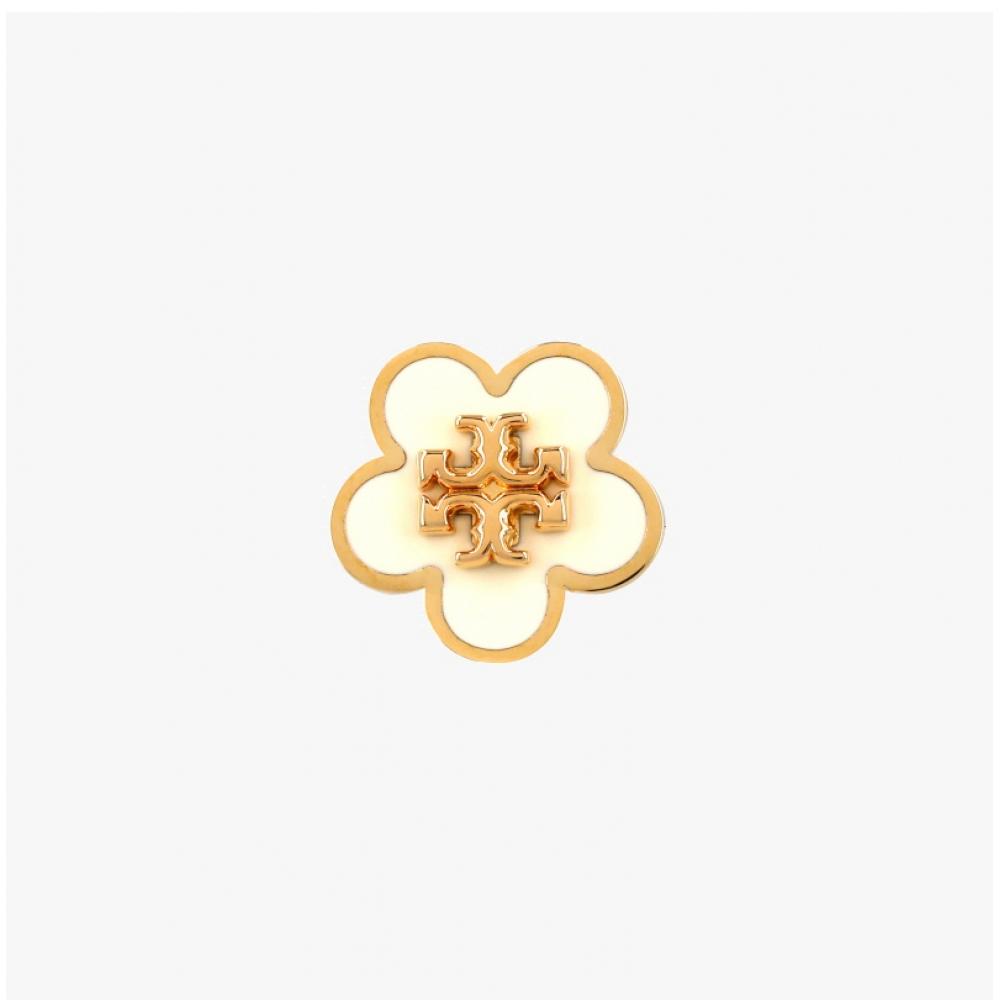 Tory Burch Kira Flower Logo Enamel Stud Earrings 147151 701