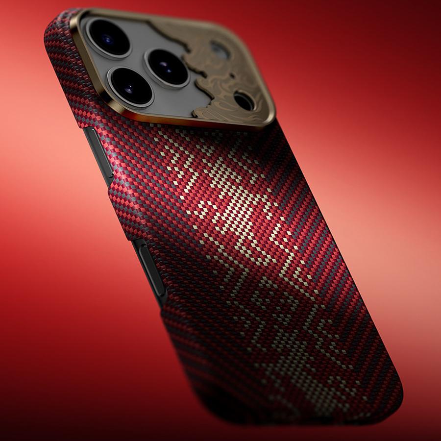 Керамический чехол Benks серии Kevlar для iPhone 17 Pro Max, позолоченный, тактильный, тканый, из арамидного волокна, магнитный чехол для iPhone 17 Pro