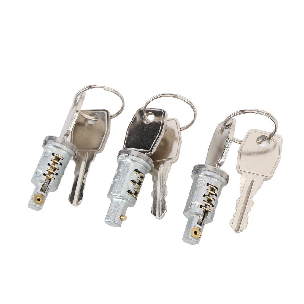 Комплект личинок замка двери MTC6504 металлический прочный комплект личинок замка передней двери с ключами для Defende