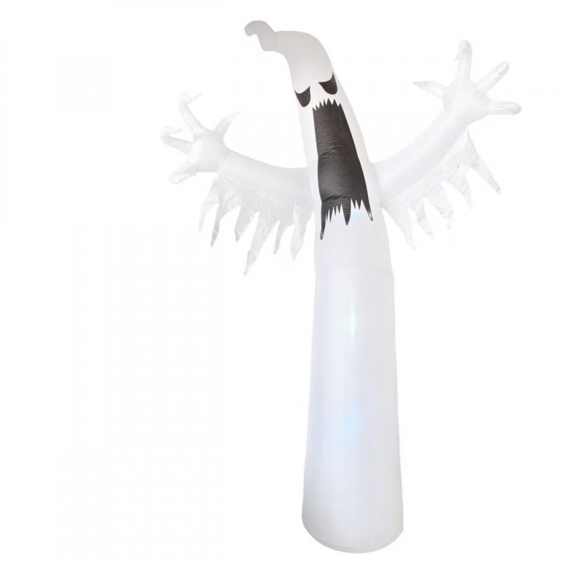 3.7m Halloween Inflatable Ghost Decor With LED Lighting Party Scene Setup Outdoor Indoor Event Decoration