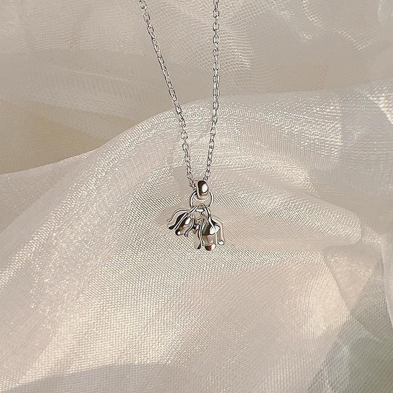 Ожерелье с ландышем, женское, легкое, роскошное, нишевое, с подвеской в виде ключицы, для подруги