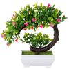  Artificial Plants Bonsai Simulated Tree Potted Plants Fake Flowers Table Potted Ornaments