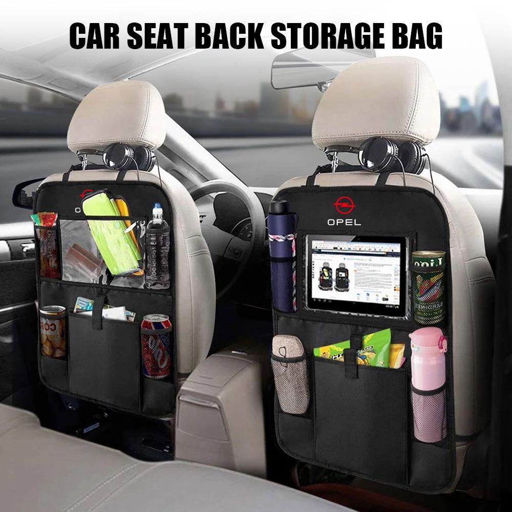 cwdf10 Car Seat Back Hanging Storage Pocket Bag Organizer Stowing Tidying Tool For Opel OPC Astra K Vectra Corsa Zafira Insignia Mokka