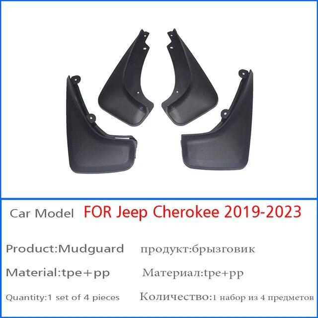 For Jeep Cherokee - Mudguard Fender Mud Flap Guards Splash Mudflaps Car Accessories Mudguards Front Rear 4 PCS