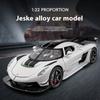 1:22 JESKO спортивный автомобиль модель модель автомобиля игрушка металлическое литье под давлением, с музыкой и функцией оттягивания назад коллекционная модель гоночный подарок мальчик