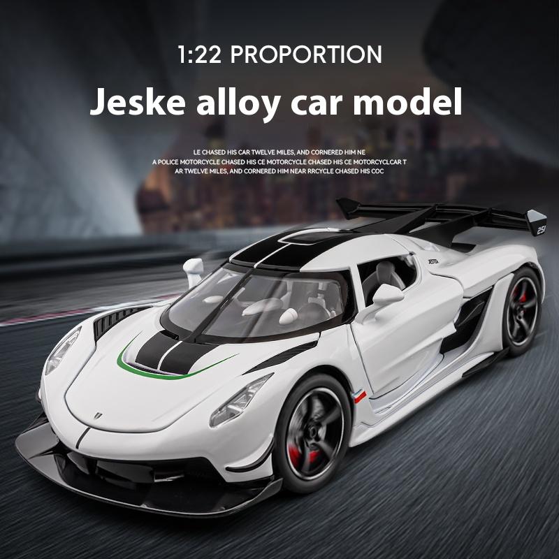 1:22 JESKO спортивный автомобиль модель модель автомобиля игрушка металлическое литье под давлением, с музыкой и функцией оттягивания назад коллекционная модель гоночный подарок мальчик