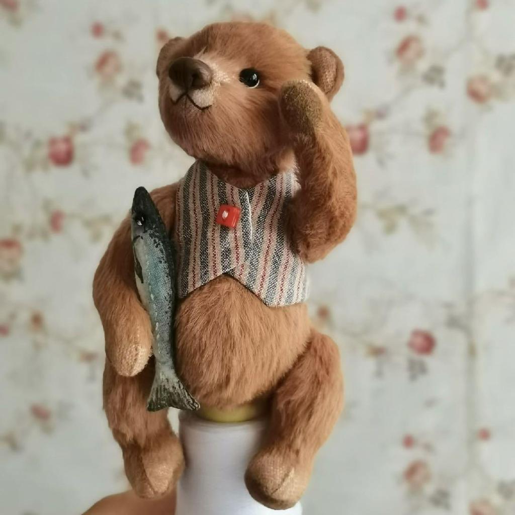 [USED] Teddy bear, overseas artist, artist bear, bear, handmade, report bear