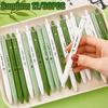 12/ 30 Pcs Green Panda Patterns Super Cute Scalable Pen Durable Signature Pen 0.5mm Black Ink Suitable Office School Use Back To School