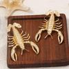 Bohemian Personalized Metal Large Lobster Earrings for Women Ladies Marine Creatures Vacation Travel Earrings Jewelry Wholesale