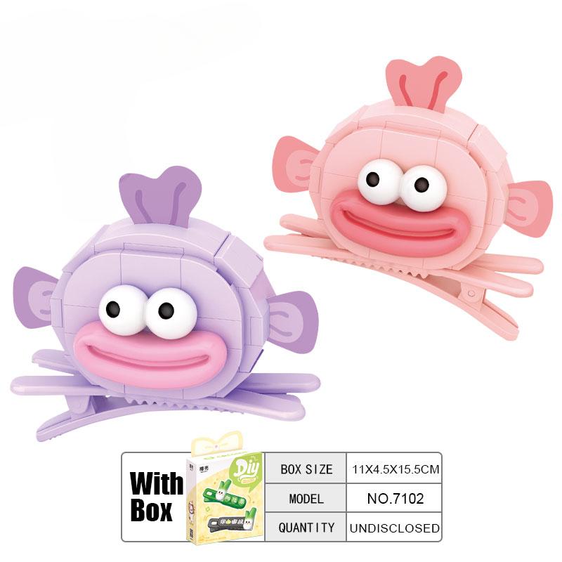 Строительные блоки из скорлупы кокоса, заколки с пандой, кошка, животное, забавные аксессуары для игр в дофамин, подарок для маленьких девочек, Loz