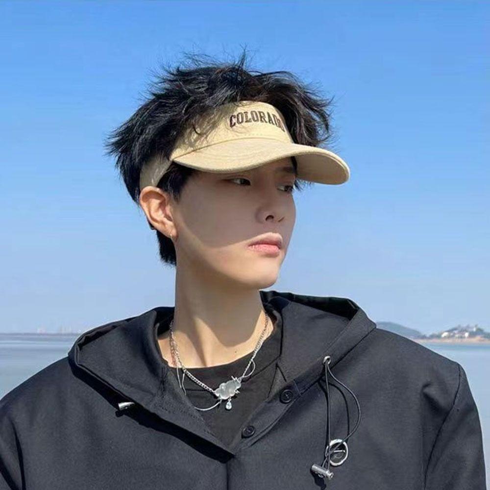 For Men Summer Baseball Caps For Women Cloth Letter Sunscreen Hat Visors Empty Top Cap Sports Hat