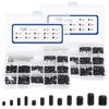 1000Pcs Black Metric and Inch 2-in-1 Inner Hexagon Setting Machine Rice Screw with Wrench Set