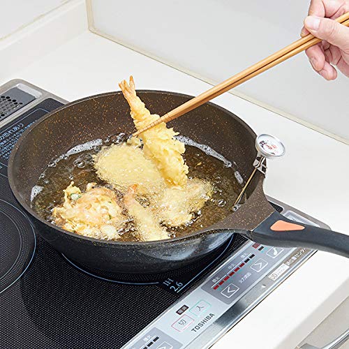 Aimedia aimia Глубокая сковорода с мраморным покрытием, 28 см, подходит для индукционных плит, 7-слойное мраморное покрытие, золотисто-коричневый, 1008850