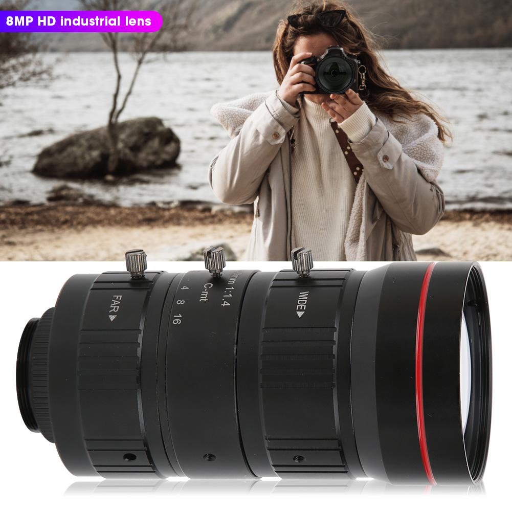 8MP Zoom Industrial Camera Lens C Mount HD 4K Manual Aperture Security CCTV Accessory 10?40mm