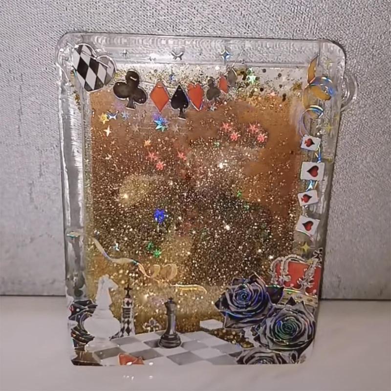 Resin Shaker Mold Quicksand Photo Frame Casting Epoxy Resin Mold Resin Jewelry Molds for Pendant Decoration Crafts