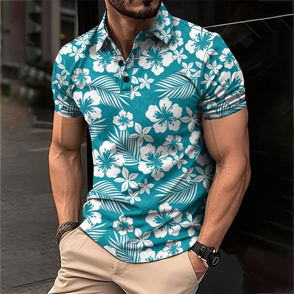 Men's Summer Leisure Culture Breathable Short Sleeved Shirt Top