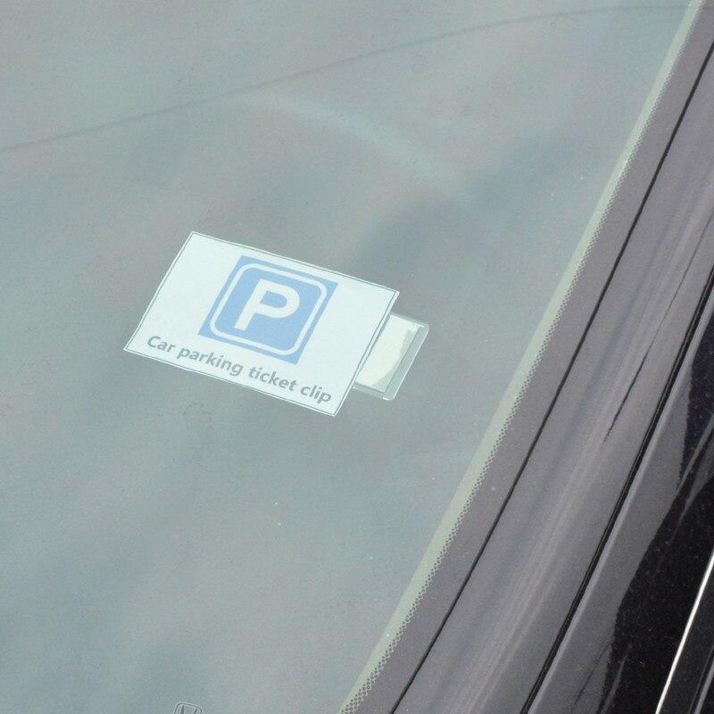 5 шт. Зажим для парковочного билета автомобиля Автомобильный фиксатор Держатель карты счета Крепление Органайзер для хранения Автостайлинг Наклейки на лобовое стекло Аксессуары