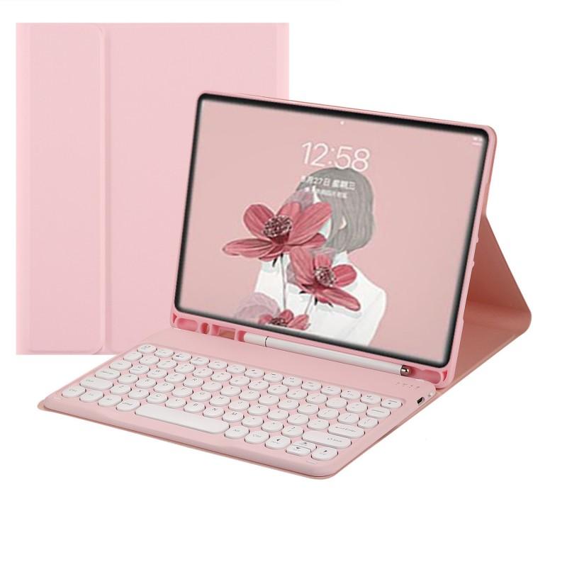 IPad 10th/11th Gen 10.9 Inch Wireless Bluetooth Keyboard Case Round Keycap