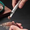 Stainless Steel Shrimp Peeler Tool - Ergonomic Handle Seafood Shell Remover, Prawn Cleaning Knife, Kitchen Meat Removal Gadget