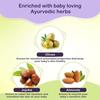 Dabur Детское масло: Нелипкое детское массажное масло без вредных химических веществ | Содержит жожоба, оливки и миндаль | Протестировано дерматологами, не содержит парабенов