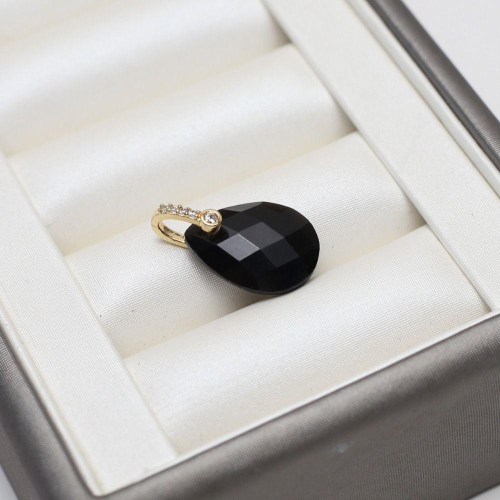 2PCS Faceted Design Gemstone Pendant Diamond Cut Faceted Crystal Pendant For Earring Craft
