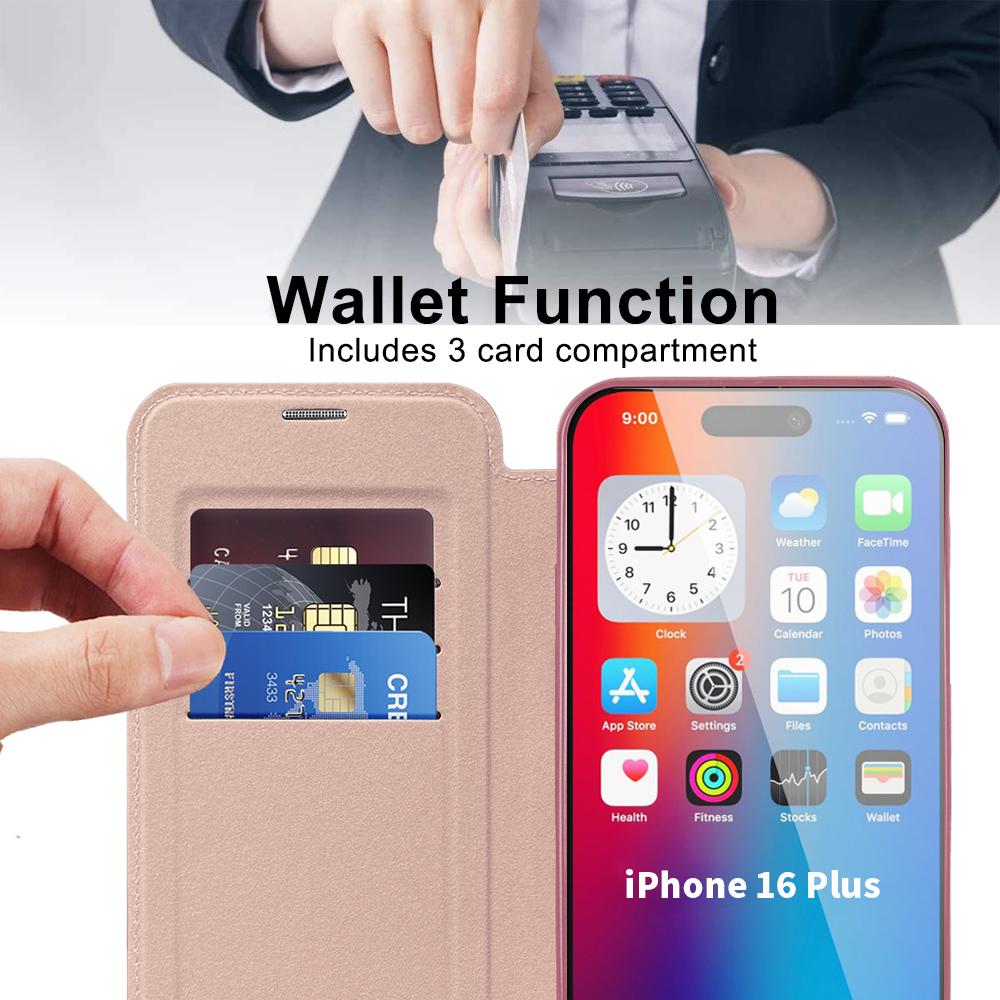 Для серии iPhone 11 12 13 14 15 16. Кожаный чехол Yadun Small Fragrance - Слоты для карт с RFID-блокировкой и поддержка беспроводной зарядки