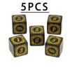50/25//10/5/2PCS 16mm Polyhedral 4 Side Carved Pattern Dice Kit D6 For Game DIY Board Game Accessories