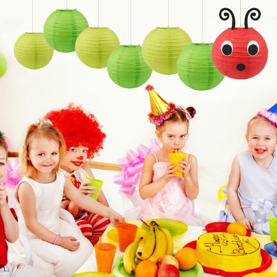 Гусеница бумажные фонарики потолочные подвесные фонарики украшения с глазами и ртом для школьного класса день рождения декор