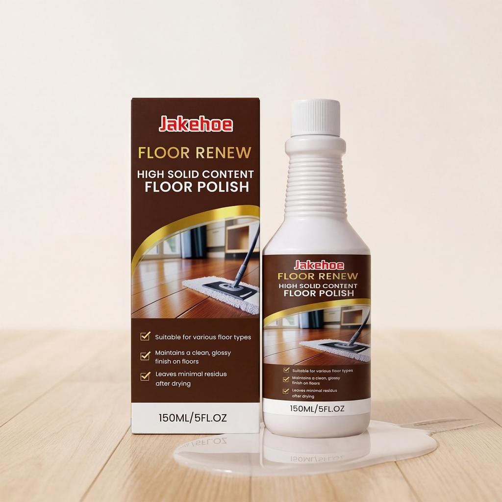 JAKEHOE Floor Polishing Agent Daily Household Convenient Decontamination and Descaling Floor Brightening and Polishing Cleaning Agent less