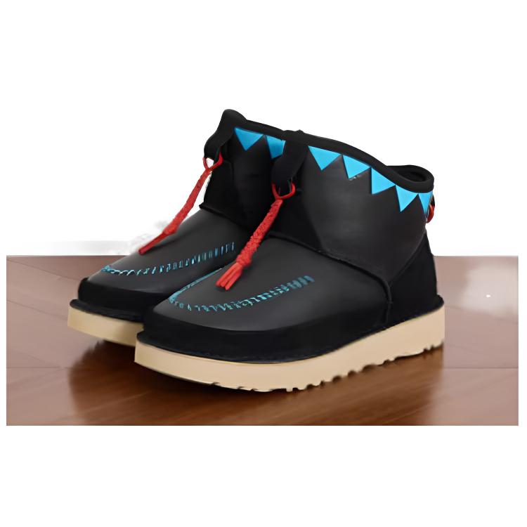 Liberaiders X Ugg Campfire Винтажные Удобные Короткие Ботинки Женские ботинки Черные 1179071-BLK