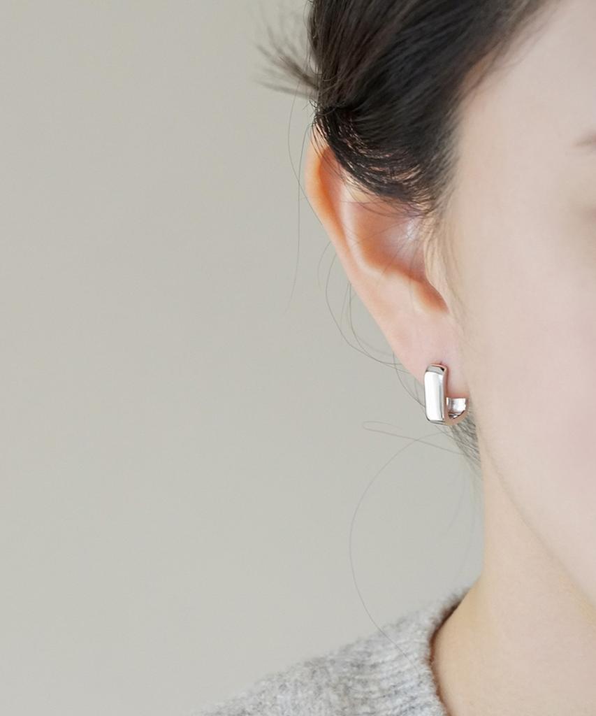 Серебряные серьги Alleun 925 пробы, квадратные, массивные, с застежкой one-touch, роскошные