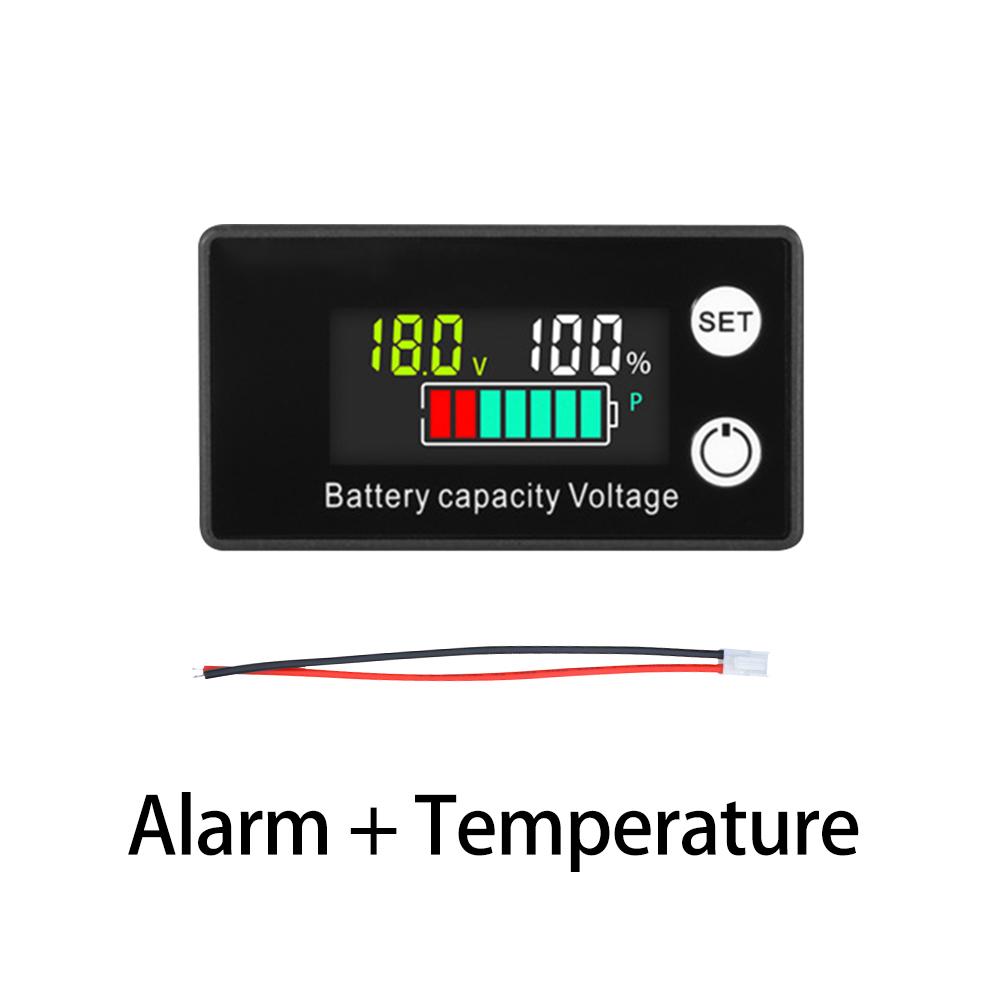 6133A Индикатор емкости аккумулятора DC 8V-100V Свинцово-кислотный Литиевый LiFePO4 Автомобильный Мотоциклетный Вольтметр Измеритель напряжения 12V 24V 48V 72V