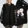 Anime Men Bungo Stray Dogs Nakajima Atsushi Zipper Hoodies Ryunosuke Akutagawa Kawaii Printed Sweatshirts Warm Zip-up Jacket Coats